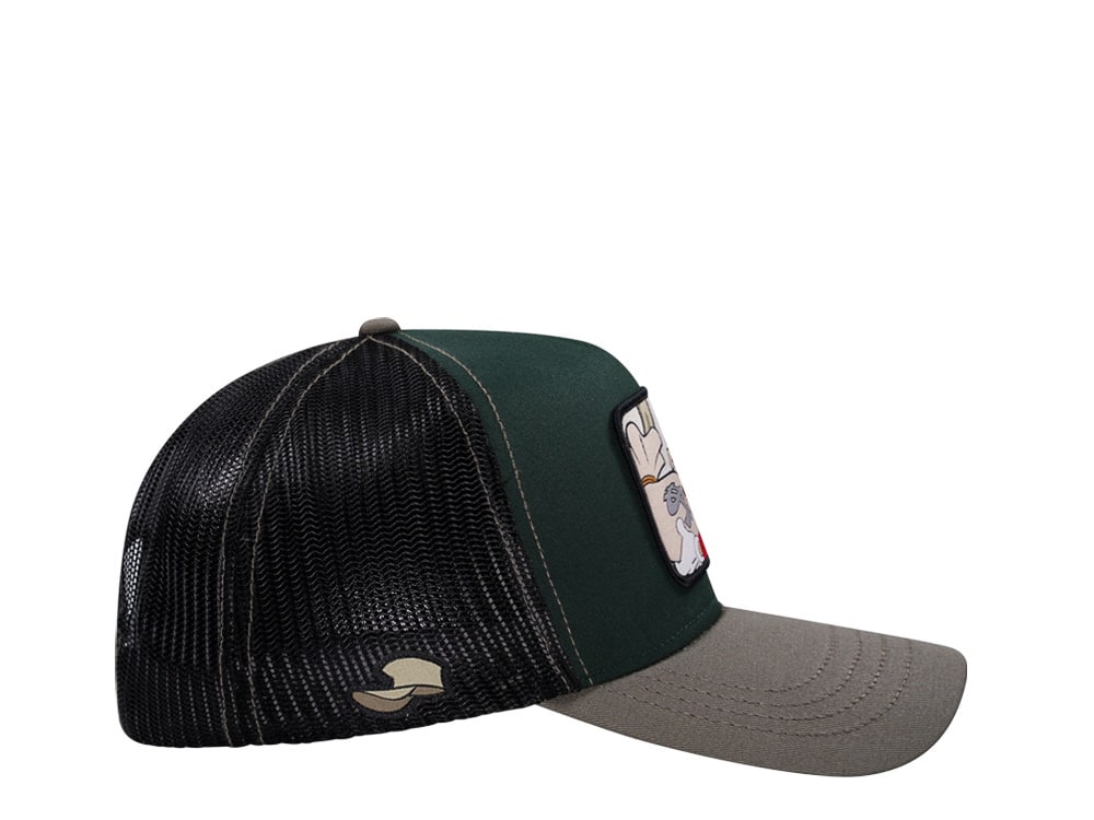 Capslab Disney Rapetou Green Grey Trucker Snapback Hat