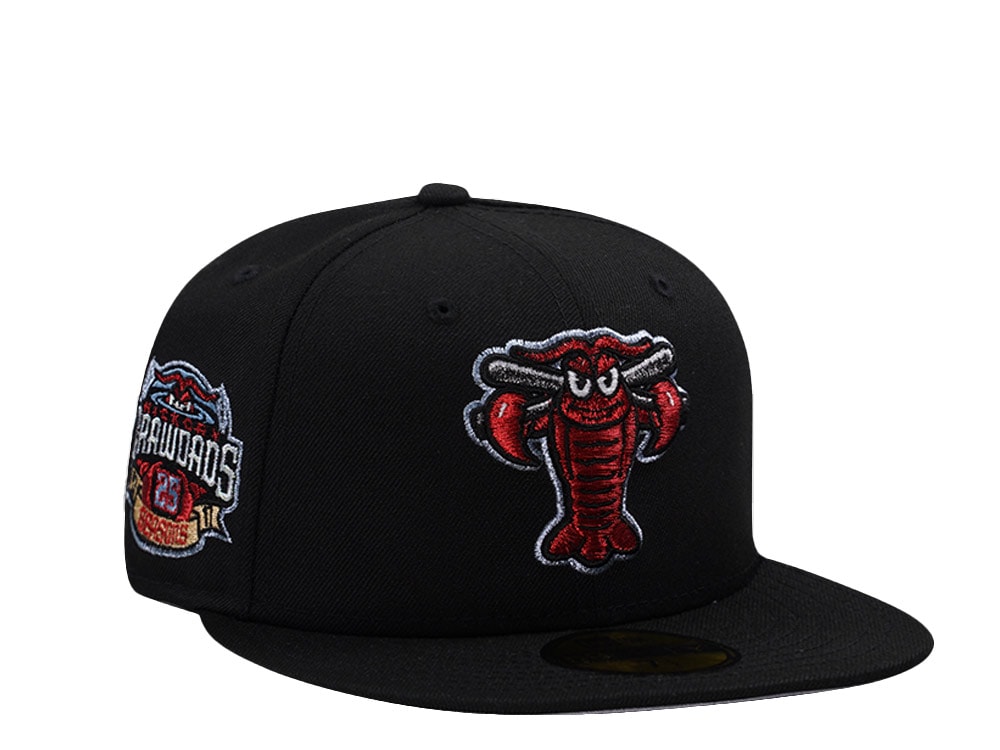 New Era Hickory Crawdads 25th Anniversary Black Prime Edition 59Fifty Fitted Hat