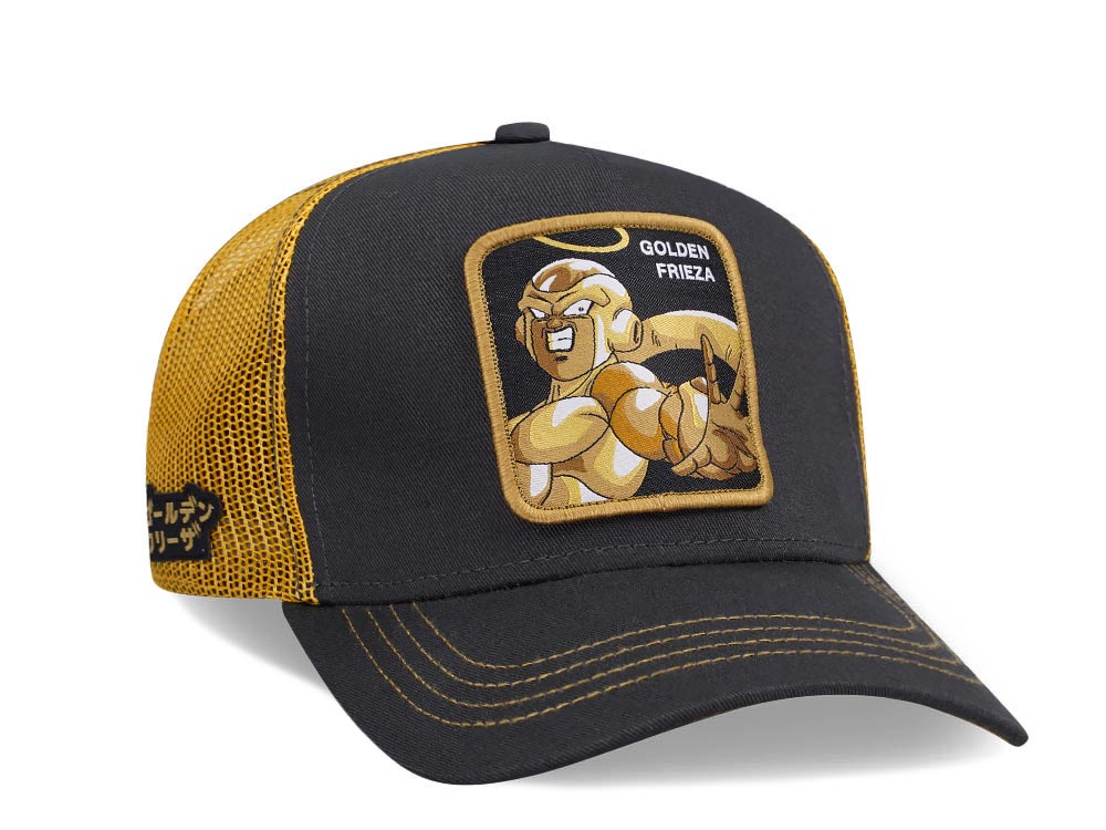 Capslab Dragon Ball Super Golden Frieza Grey/Yellow Trucker Snapback Hat