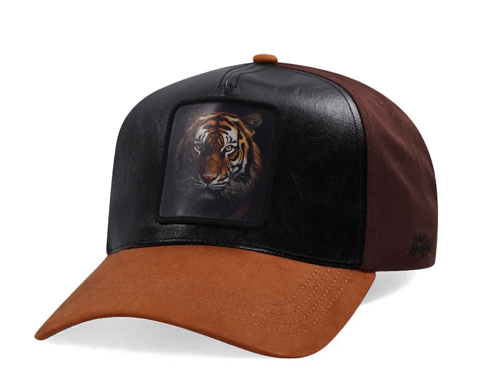 Hatfield Royal Tiger Black Brown Snapback Hat