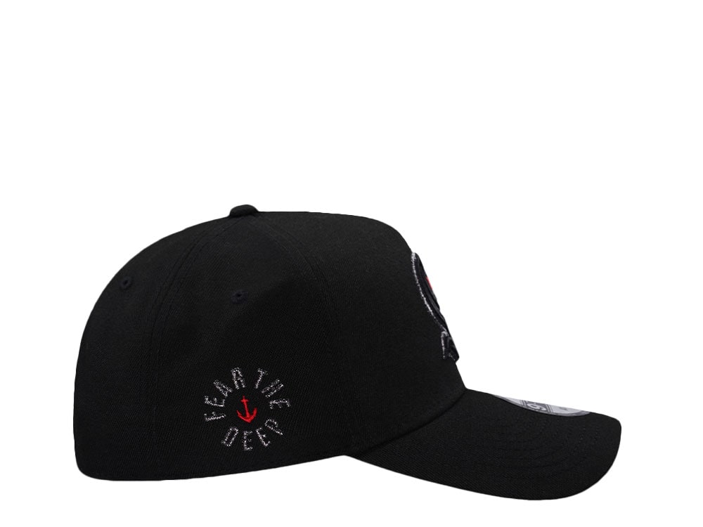 New Era Seattle Kraken Fear the Deep Metallic Black Prime Edition 9Forty A Frame Snapback Hat
