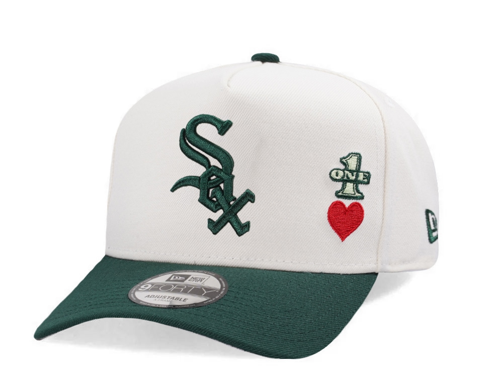 New Era Chicago White Sox 95 Years Dollar Chrome Two Tone Edition 9Forty A Frame Snapback Hat