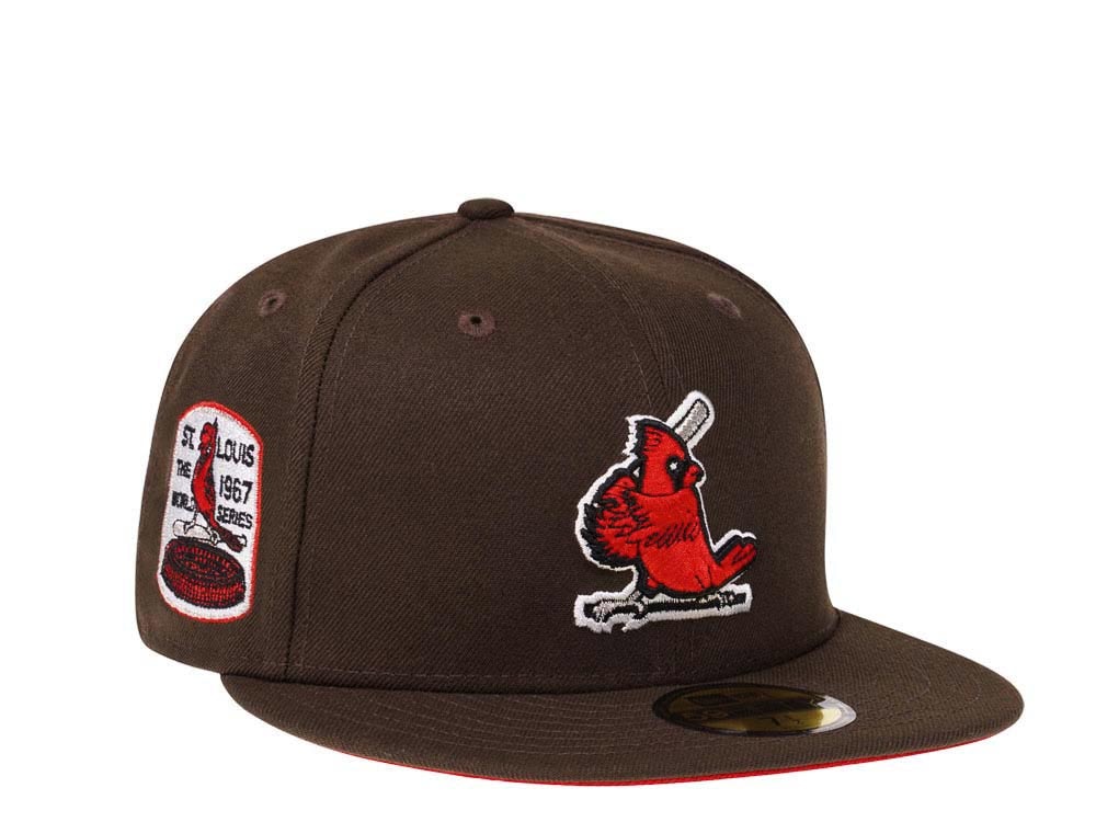 New Era St. Louis Cardinals World Series 1967 Coffee Red Edition 59Fifty Fitted Hat