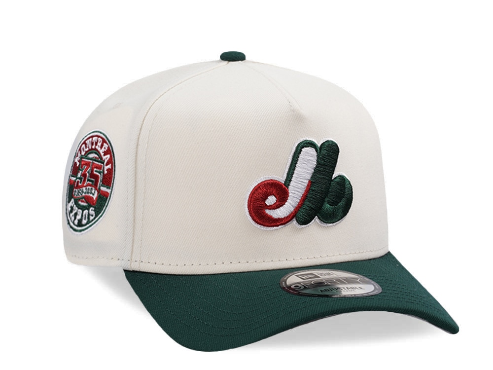 New Era Montreal Expos 35th Anniversary Chrome Two Tone Edition 9Forty A Frame Snapback Hat