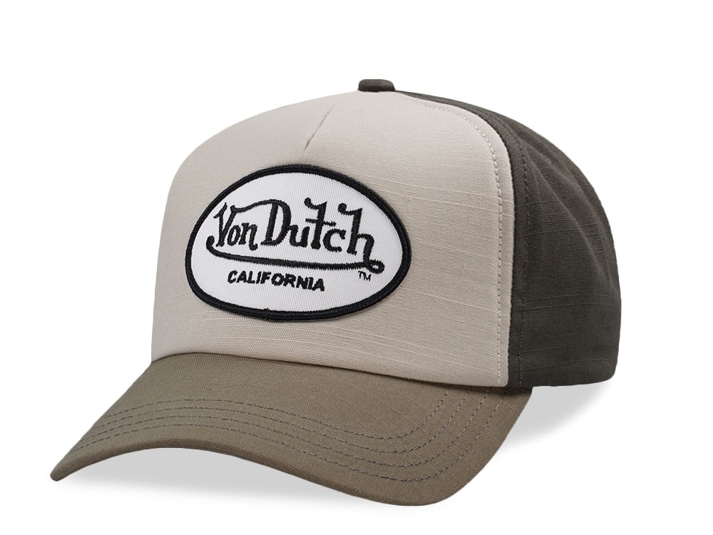 Von Dutch Oval Patch Dark Green Edition Snapback Hat