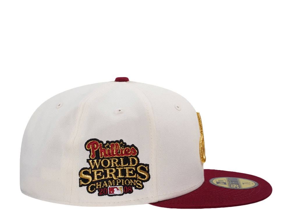 New Era Philadelphia Phillies World Series Champions 2008 Chrome Two Tone Edition 59Fifty Fitted Hat