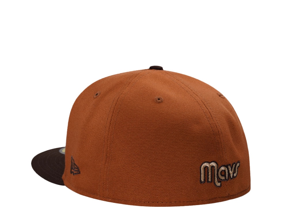 New Era Dallas Mavericks Western Conference Brown Two Tone Edition 59Fifty Fitted Hat