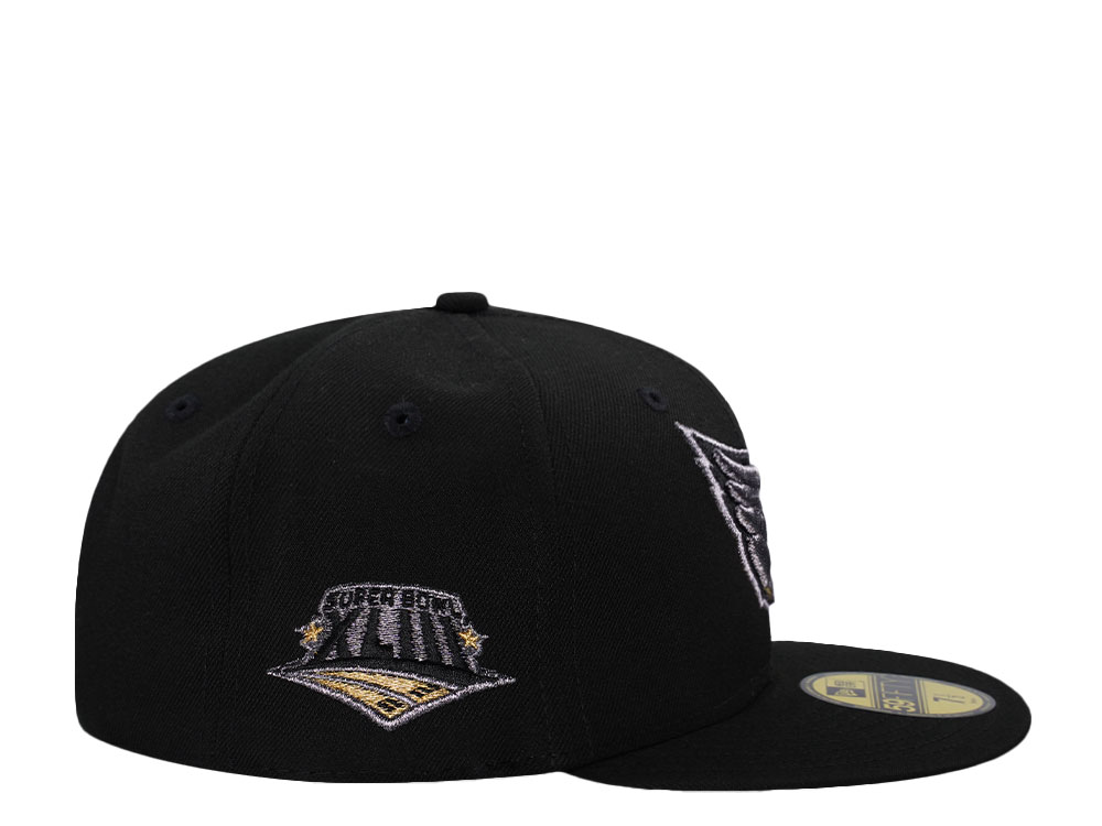 New Era Arizona Cardinals Super Bowl XLIII Metallic Black Prime Edition 59Fifty Fitted Hat