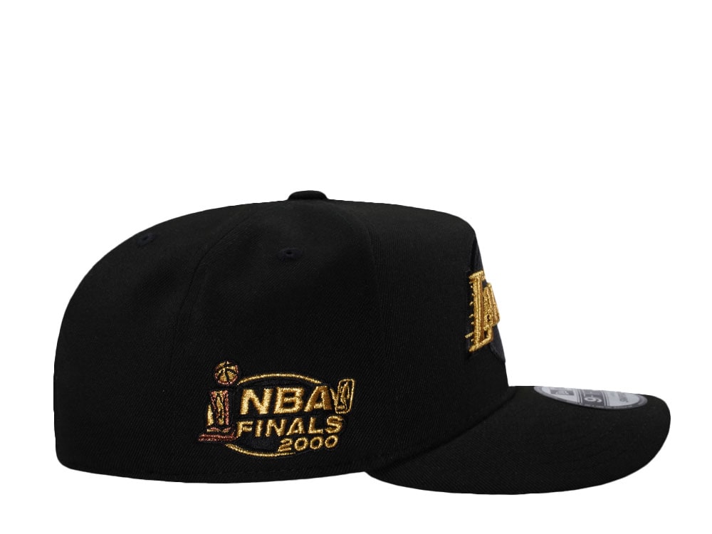 New Era Los Angeles Lakers NBA Finals 2000 Black Prime Edition 9Fifty A Frame Snapback Hat