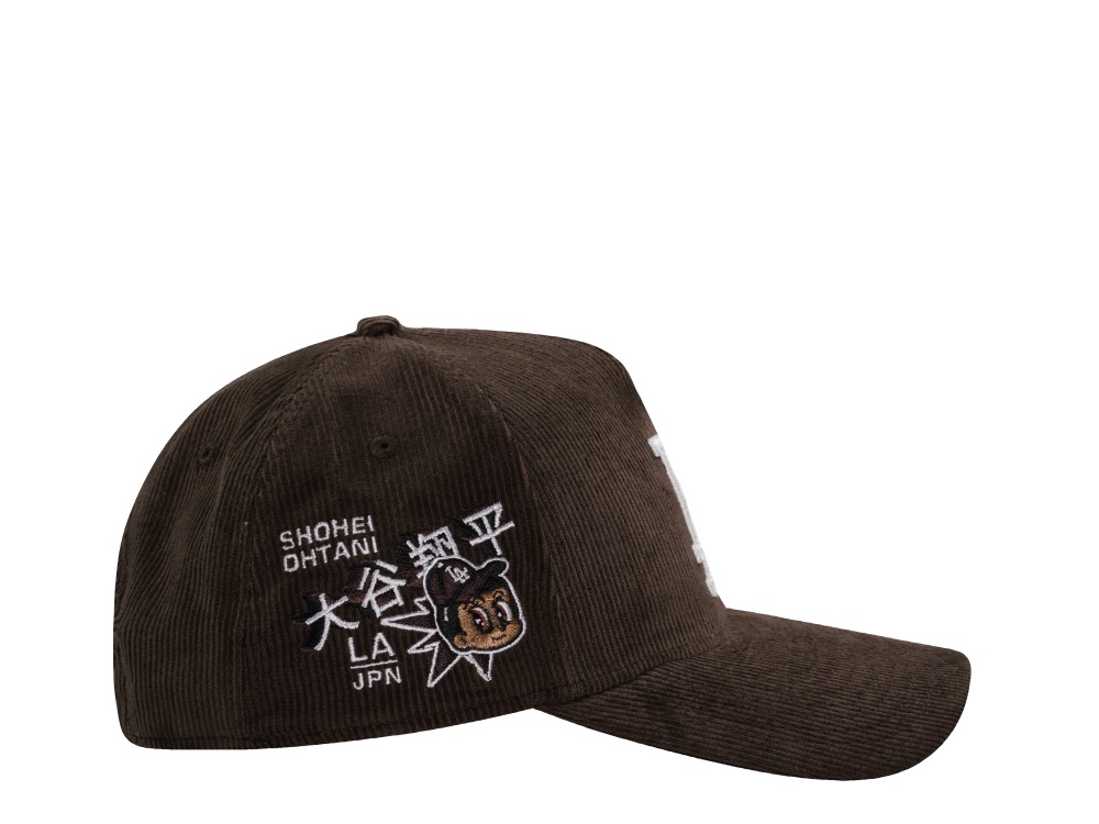 New Era Los Angeles Dodgers Ohtani Walnut Corduroy Prime Edition 9Forty A Frame Snapback Hat