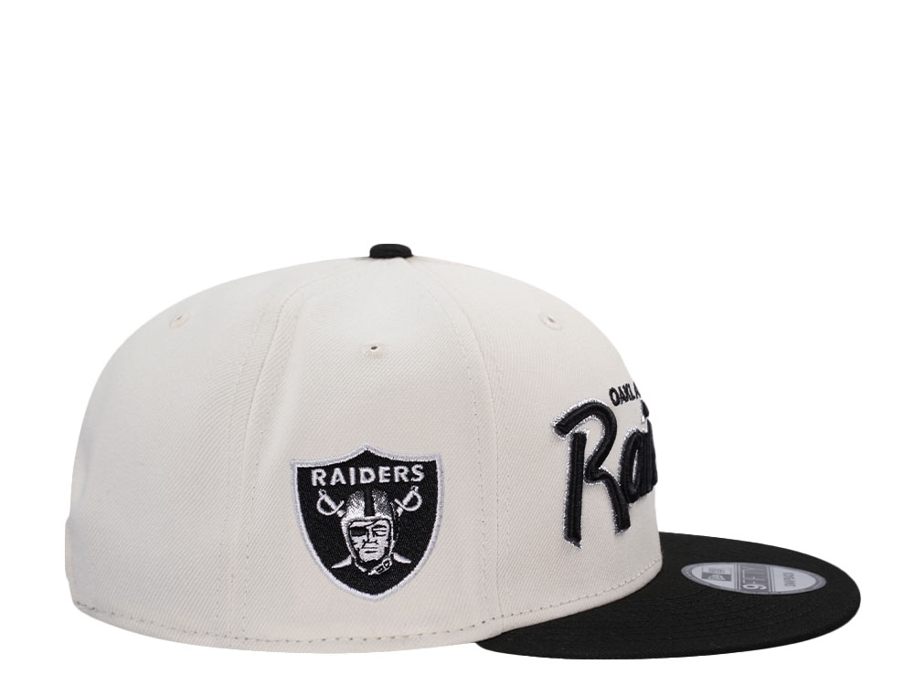 New Era Oakland Raiders Chrome Script Edition 9Fifty Snapback Cap