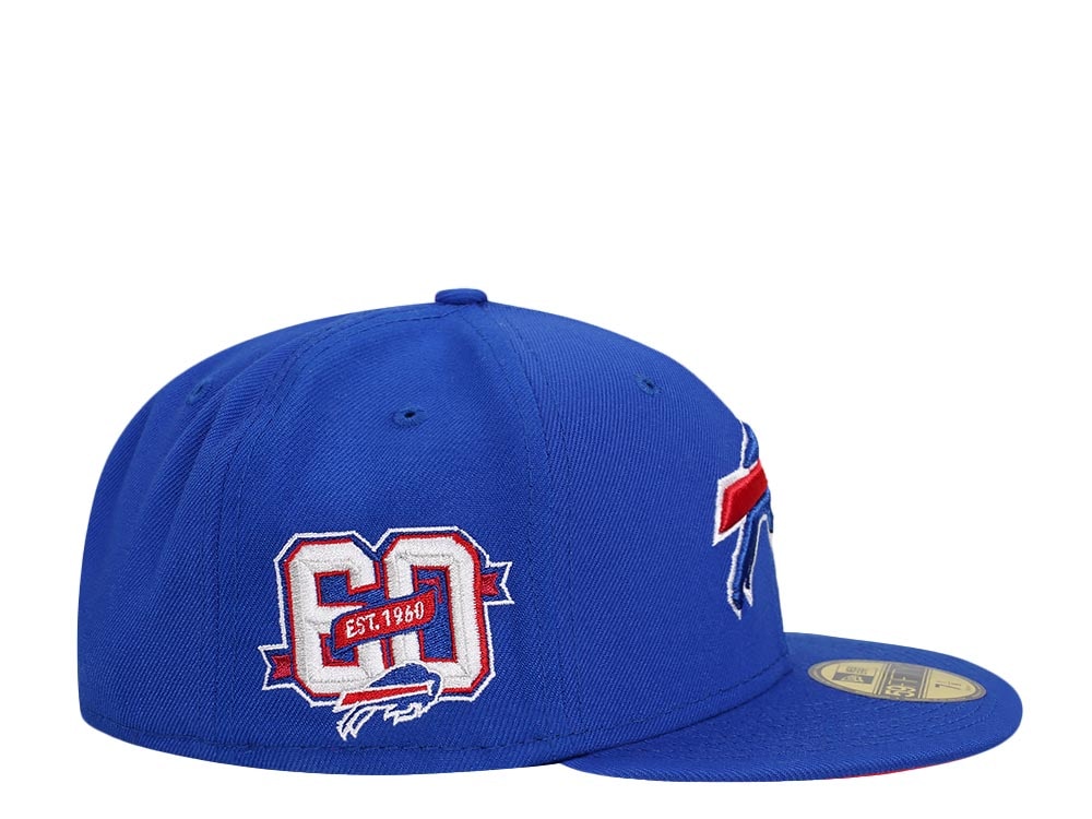 New Era Buffalo Bills  60th Anniversary Blue Prime Edition 59Fifty Fitted Hat