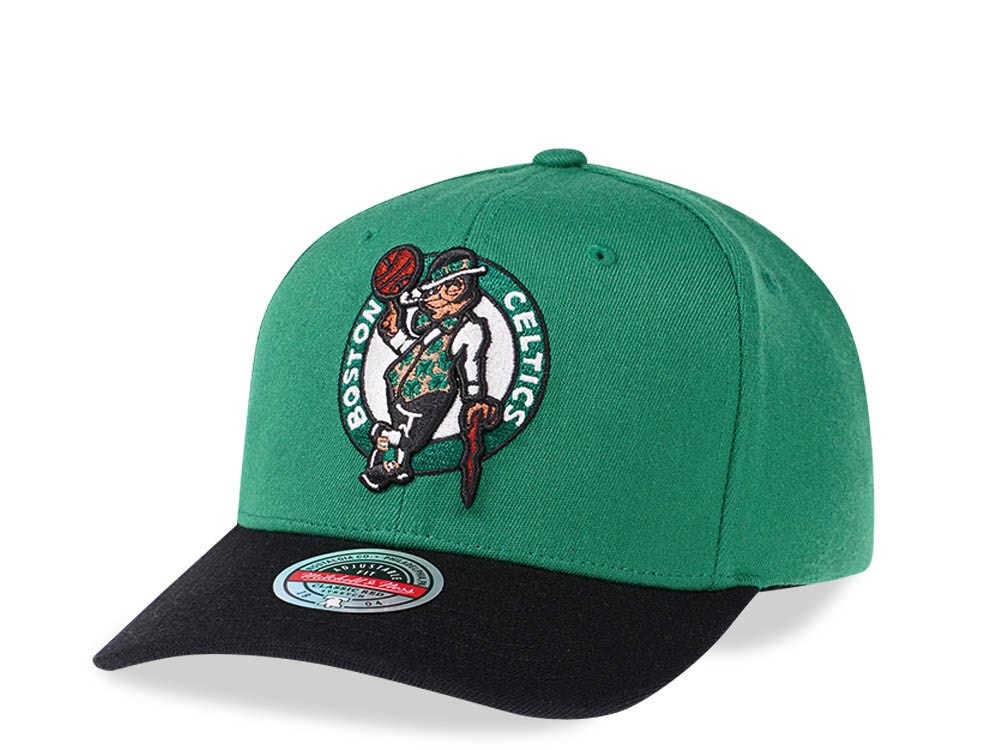 Mitchell & Ness Boston Celtics Two Tone Red Line Solid Flex Snapback Hat