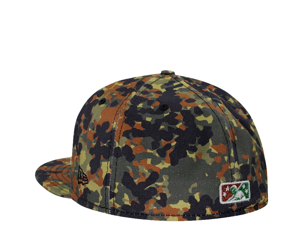 New Era Eugene Emeralds Flecktarn Glow Edition 59Fifty Fitted Hat