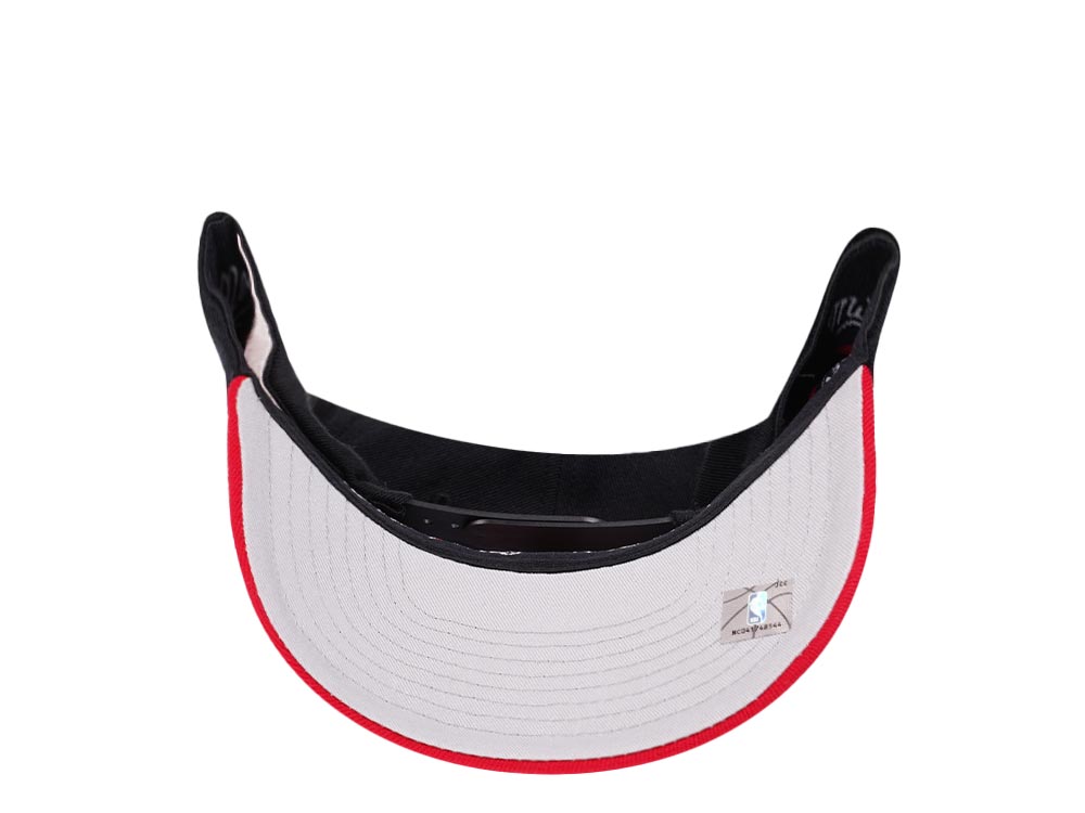 Mitchell & Ness Portland Trail Blazers Team Two Tone Red Line Solid Flex Snapback Hat