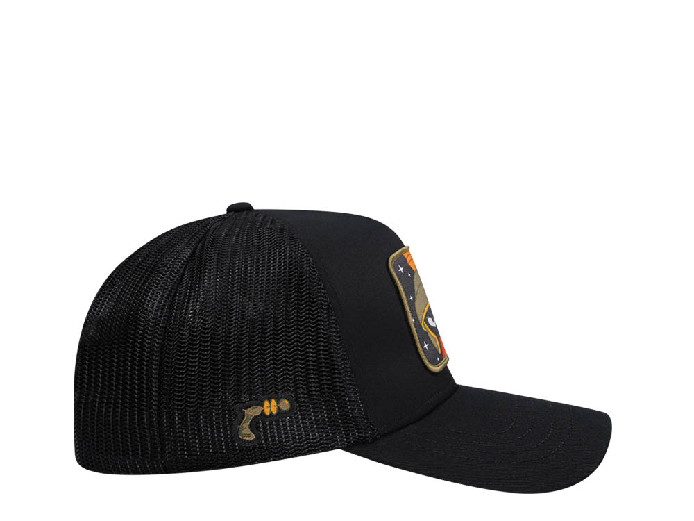 Capslab Looney Tunes Martian Black Trucker Snapback Hat