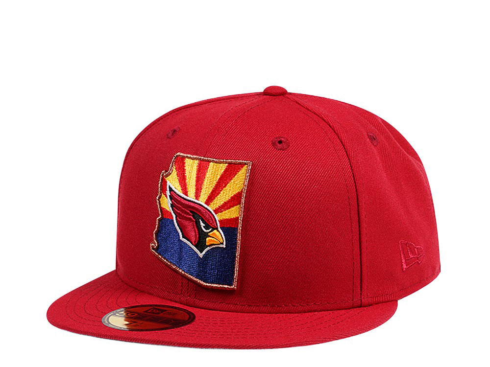 New Era Arizona Cardinals Pinot Red State Edition 59Fifty Fitted