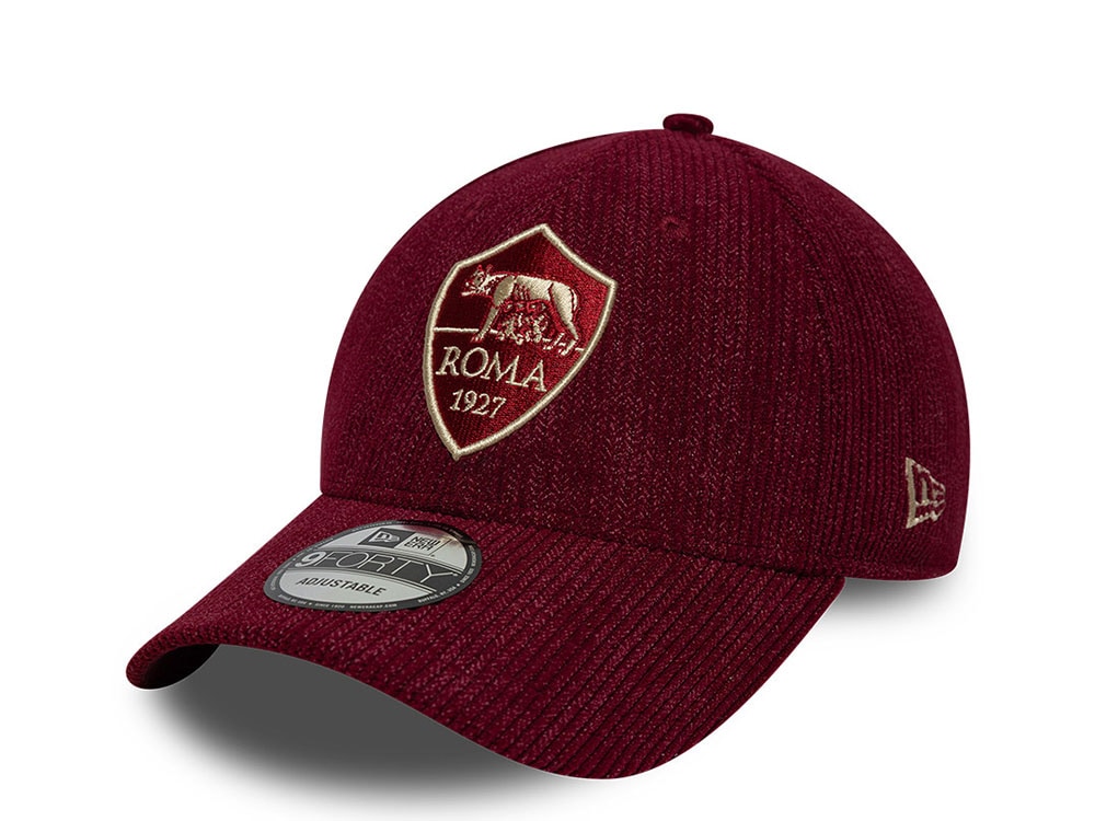 New Era AS Roma Red  Corduroy 9Forty Strapback Hat