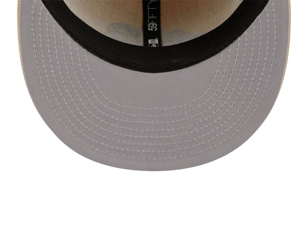 New Era Colorado Rockies 20th Anniversary Raffia Front Vegas Gold Edition 59Fifty Fitted Hat
