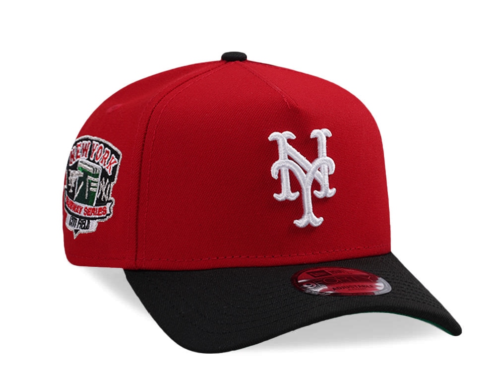 New Era New York Mets Subway Series Scarlet Two Tone Edition 9Forty A Frame Snapback Hat