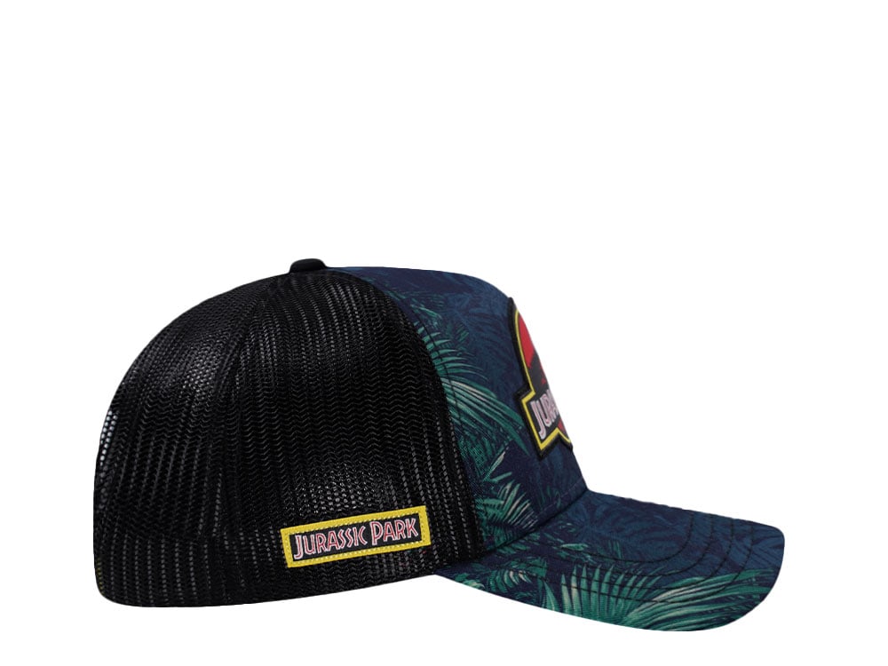 Capslab Jurassic Park Logo Trucker Snapback Hat
