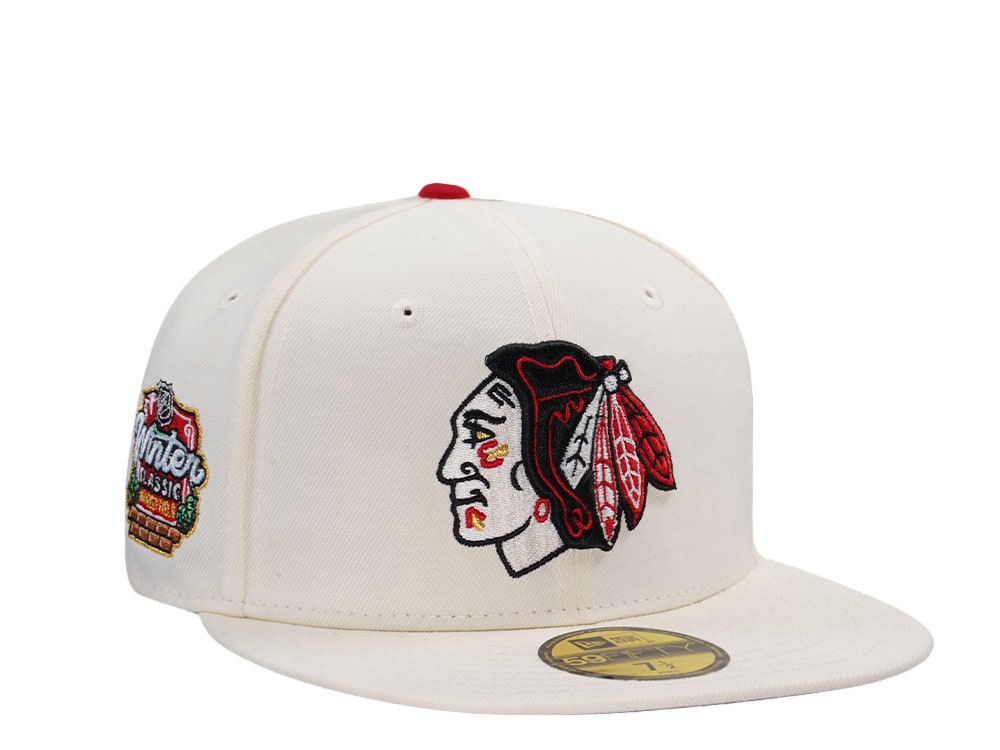 New Era Chicago Blackhawks Winter Classic Wrigley Field Chorme Prime Edition 59Fifty Fitted Hat