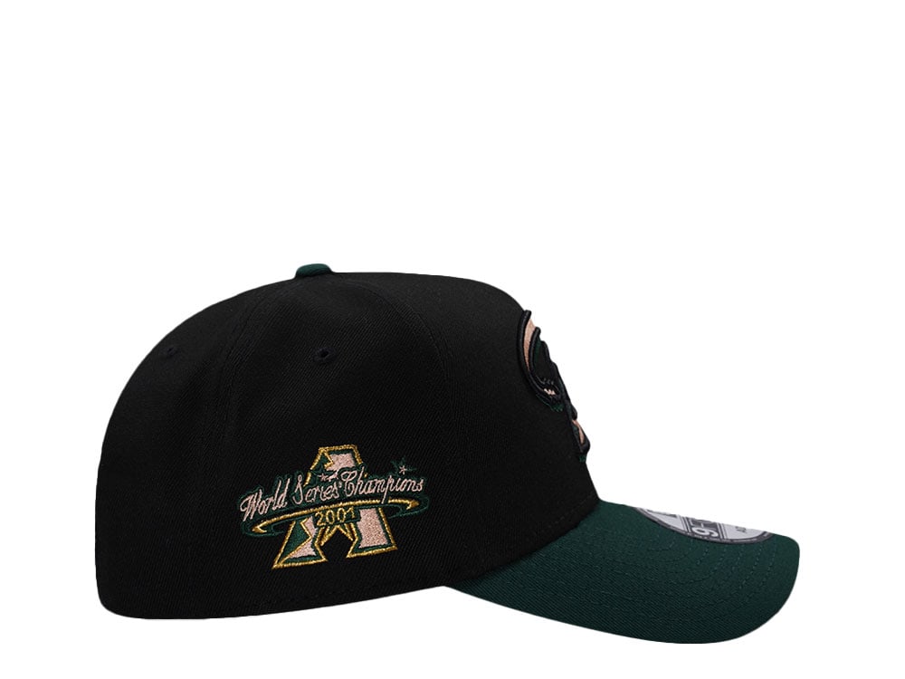 New Era Arizona Diamondbacks World Series 2001 Champions Black Two Tone Edition 9Forty A Frame Snapback Hat