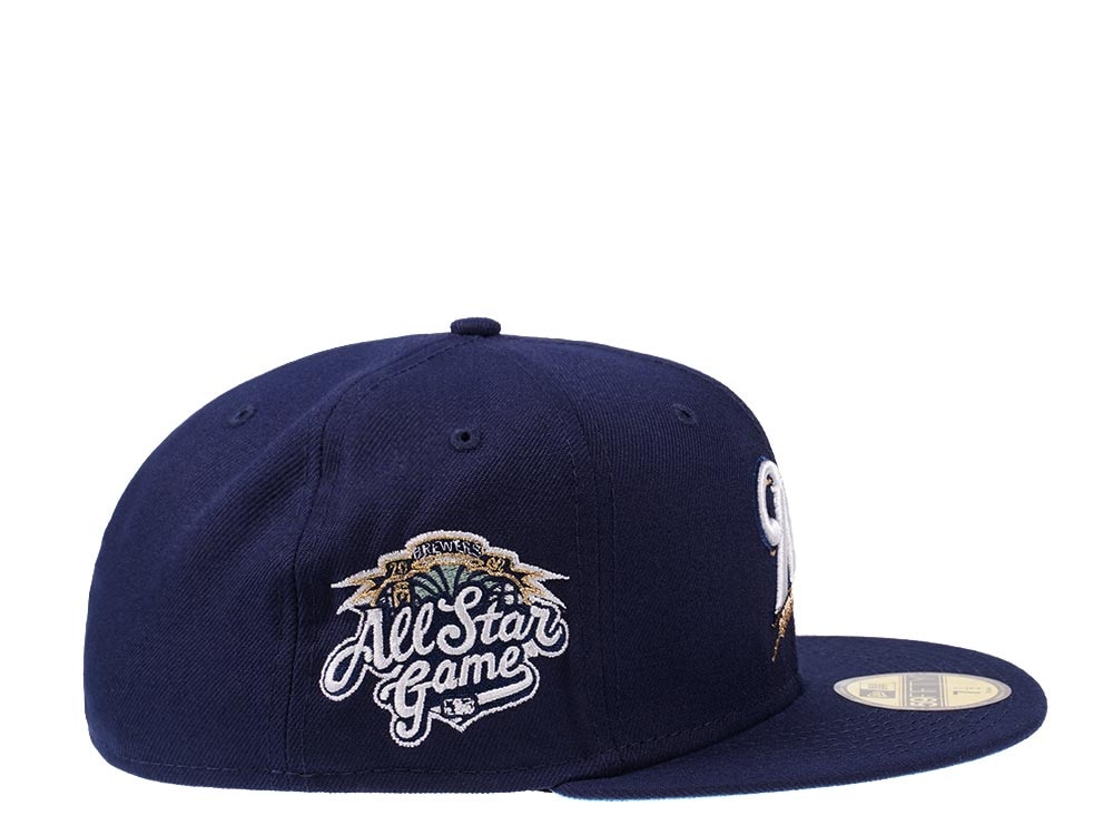 New Era Milwaukee Brewers All Star Game 2002 Glacier Blue Edition 59Fifty Fitted Hat