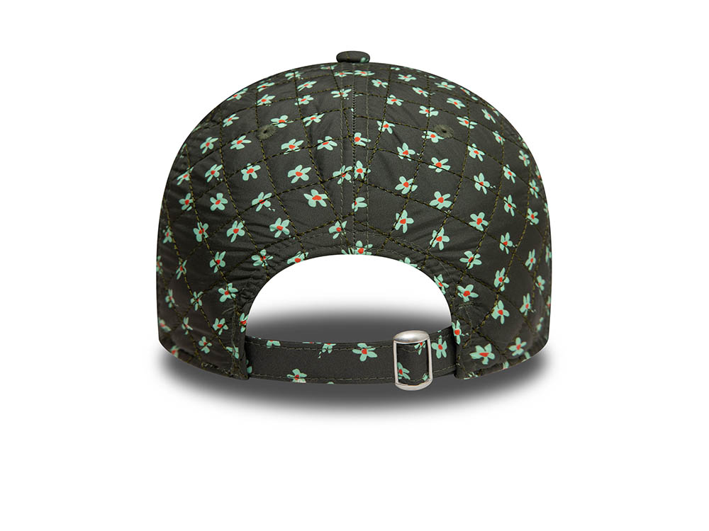 New Era New York Yankees Floral Quilt Olive Womens 9Twenty Strapback Hat
