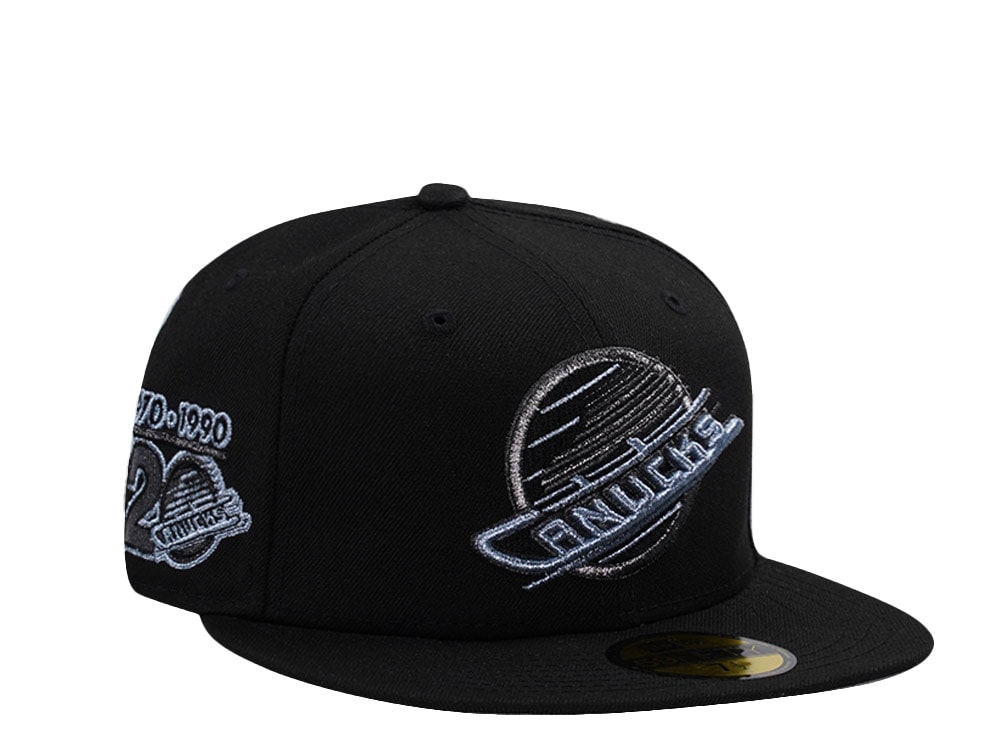 New Era Vancouver Canucks 20th Anniversary Black Prime Edition 59Fifty Fitted Hat