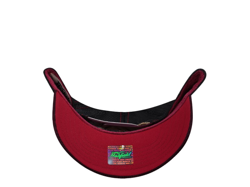 Hatfield Chocolate Beaver Burgundy Gray Trucker Snapback Hat