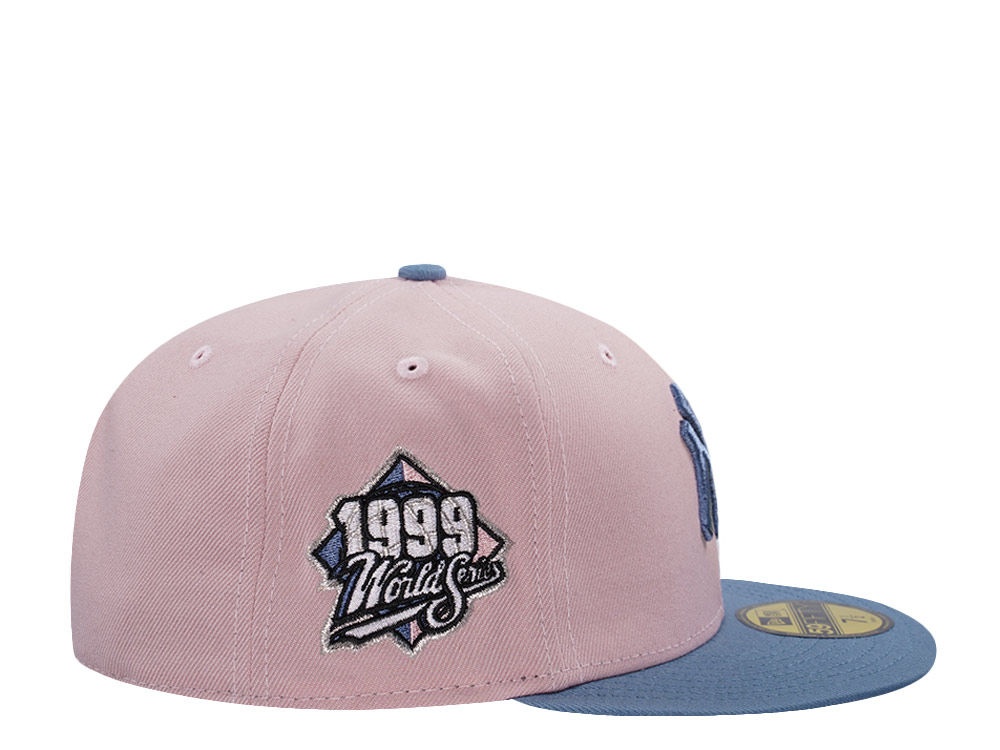 New Era New York Yankees World Series 1999 Pink Rouge Two Tone Edition 59Fifty Fitted Hat