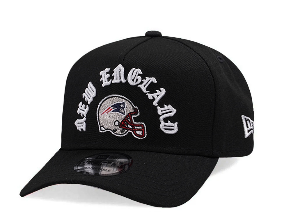 New Era New England Patriots Helmet Black Prime Edition 9Forty A Frame Snapback Hat