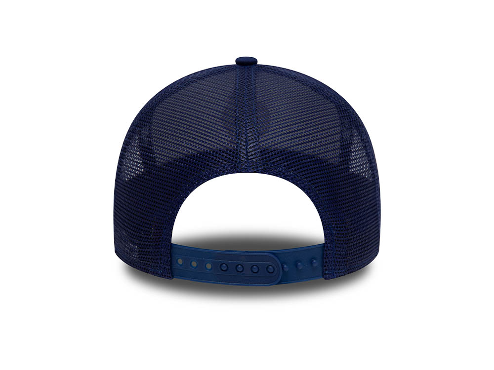 New Era France Rugby Blue White Essential A Frame Trucker Snapback Hat