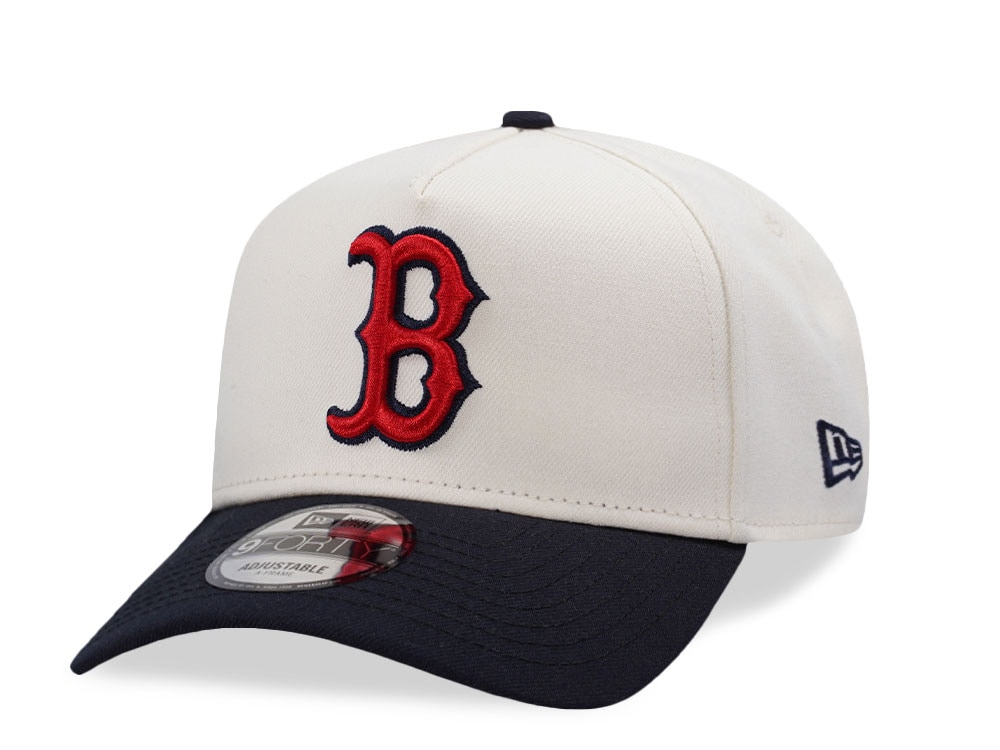 New Era Boston Red Sox Chrome Two Tone Edition 9Forty A Frame Snapback Hat