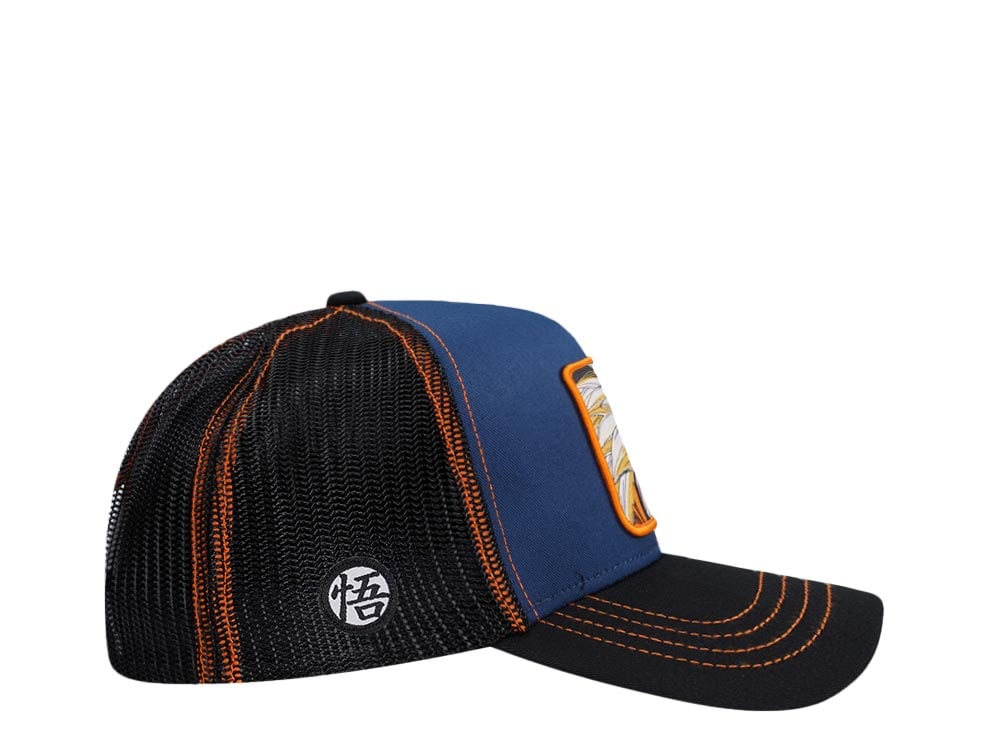 Capslab Dragon Ball Z Goku Blue/Black Trucker Snapback Hat