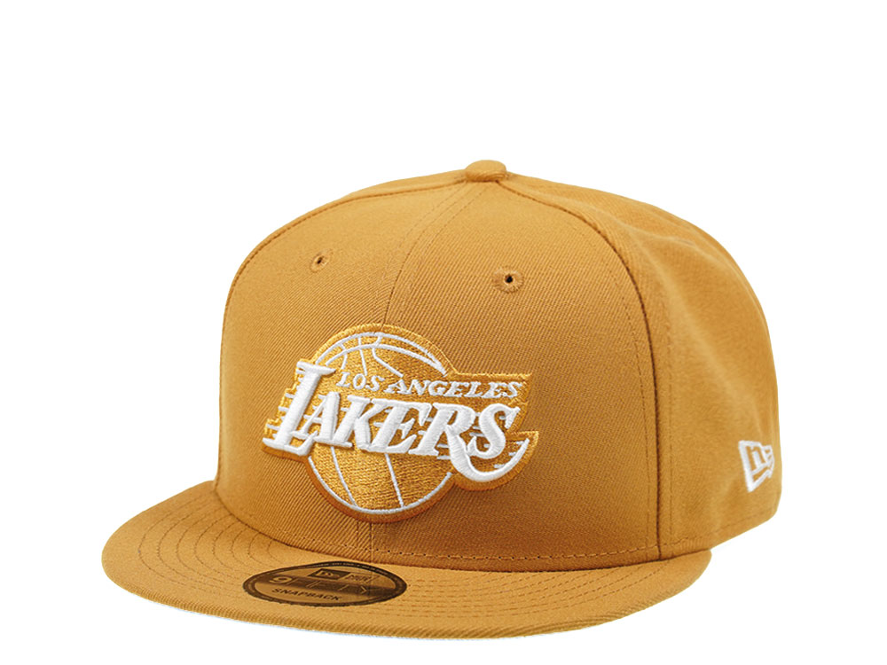 New Era Los Angeles Lakers Panama Tan Edition 9Fifty Snapback Hat