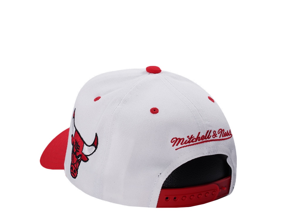 Mitchell & Ness Chicago Bulls NBA Playoffs 1996 Chrome Two Tone Editon Pro Crown Fit Snapback Hat