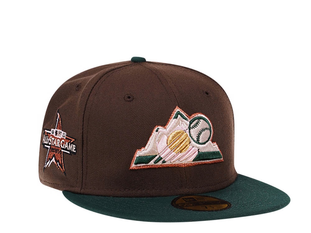 New Era Colorado Rockies All Star Game 2021 Forrest Pink Edition 59Fifty Fitted Hat
