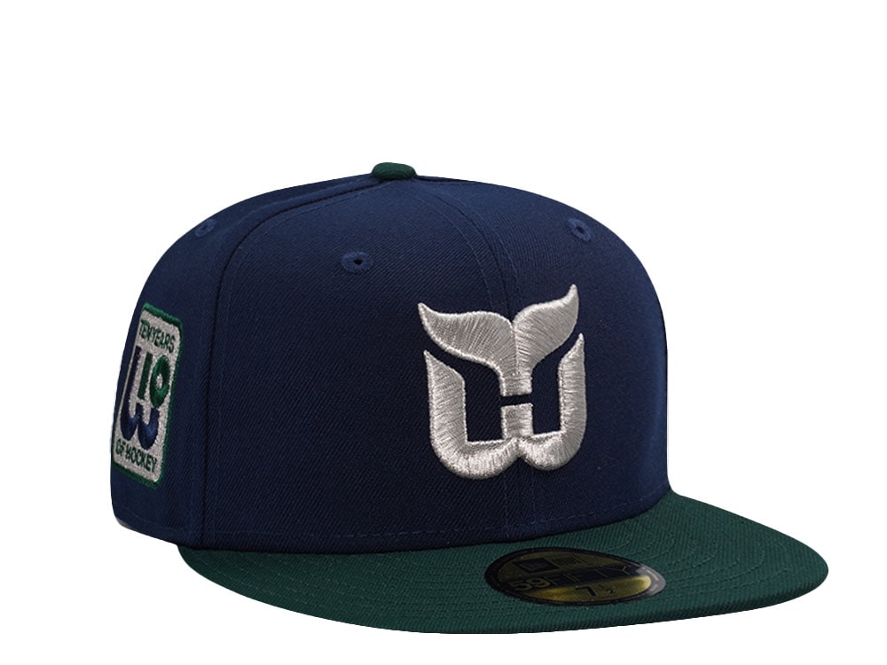 New Era Hartford Whalers 10th Anniversary Navy Two Tone Edition 59Fifty Fitted Hat