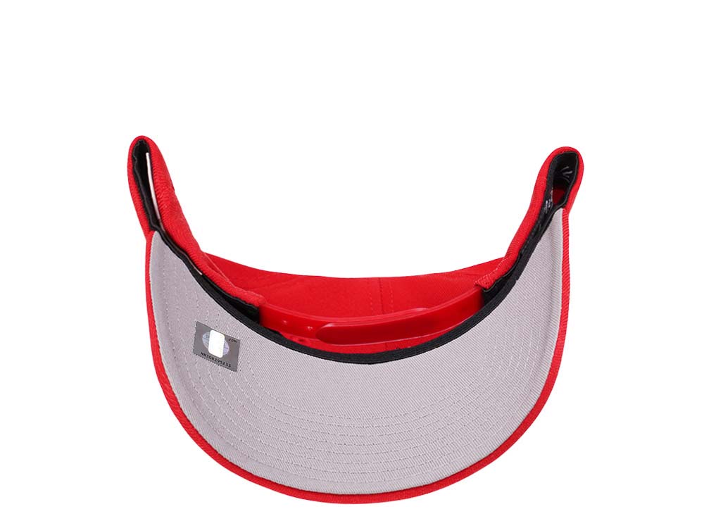 Mitchell & Ness Los Angeles Clippers Team Ground Red Line Flex Snapback Hat
