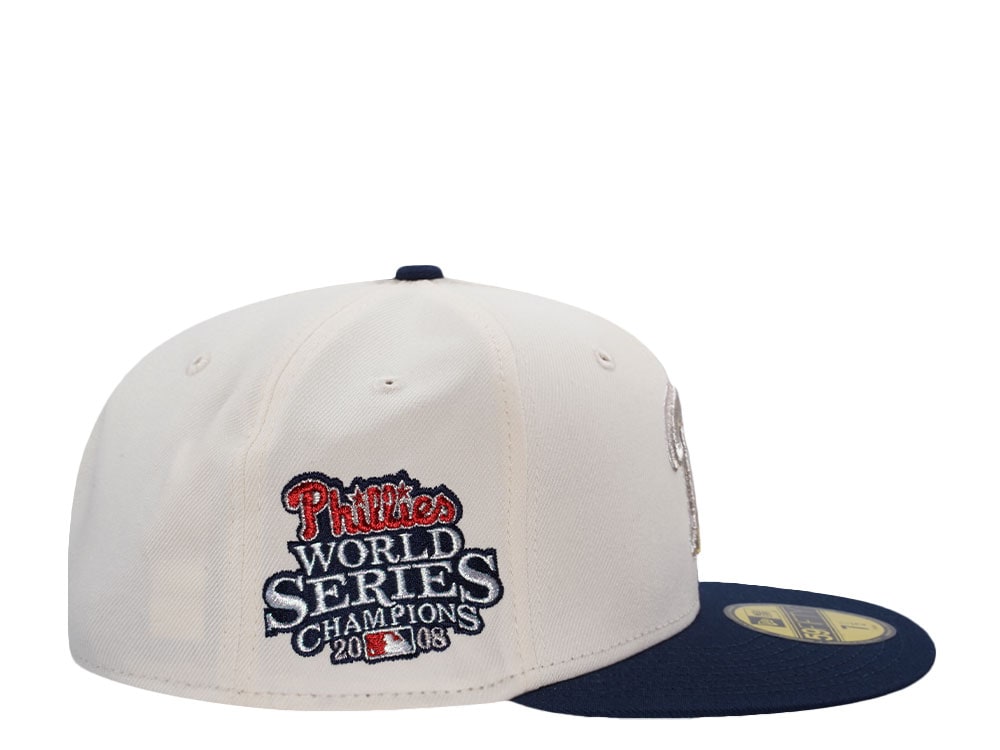 New Era Philadelphia Phillies World Series 2008 Chrome Two Tone Edition 59Fifty Fitted Hat