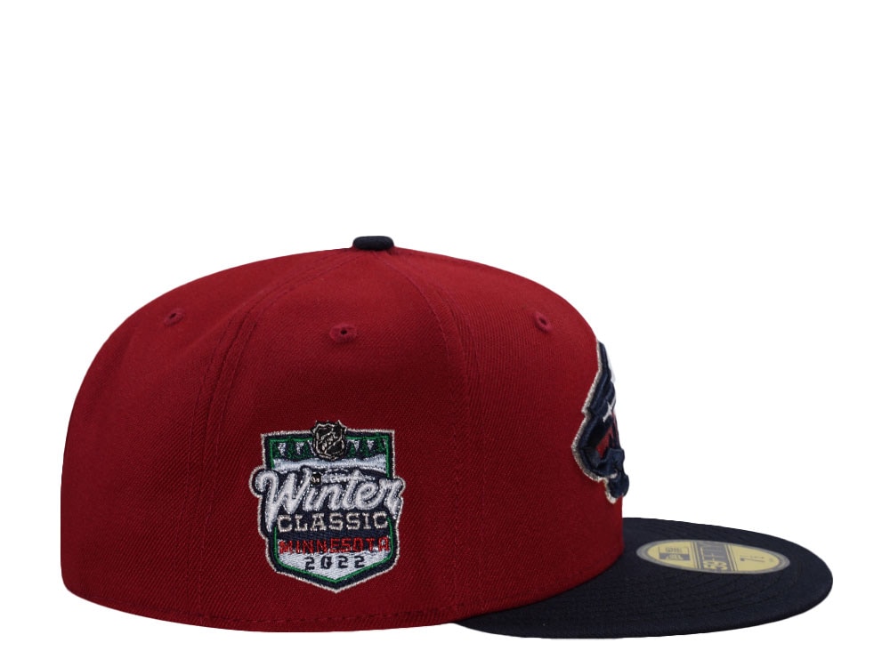 New Era Minnesota Wild Winter Classic 2022 Red Two Tone Edition 59Fifty Fitted Hat