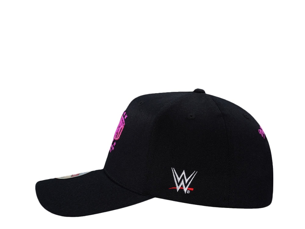 Mitchell & Ness Wrestlemania WWE Bret Hitman Hart Wordmark Classic Red Stretch Snapback Hat