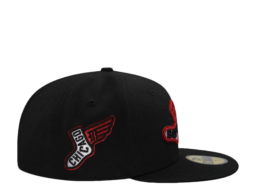 New Era Chicago White Sox City Connect Black Throwback Edition 59Fifty Fitted Hat