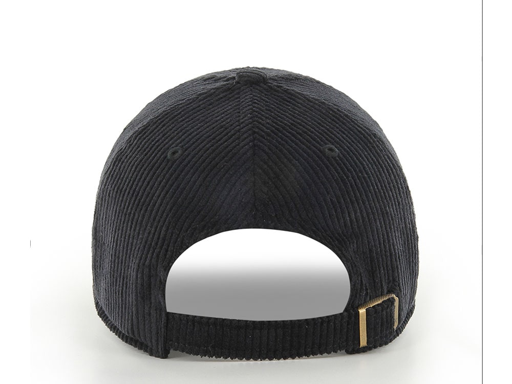 47 Brand New York Yankees Corduroy Black Base Runner Clean Up Strapback Hat
