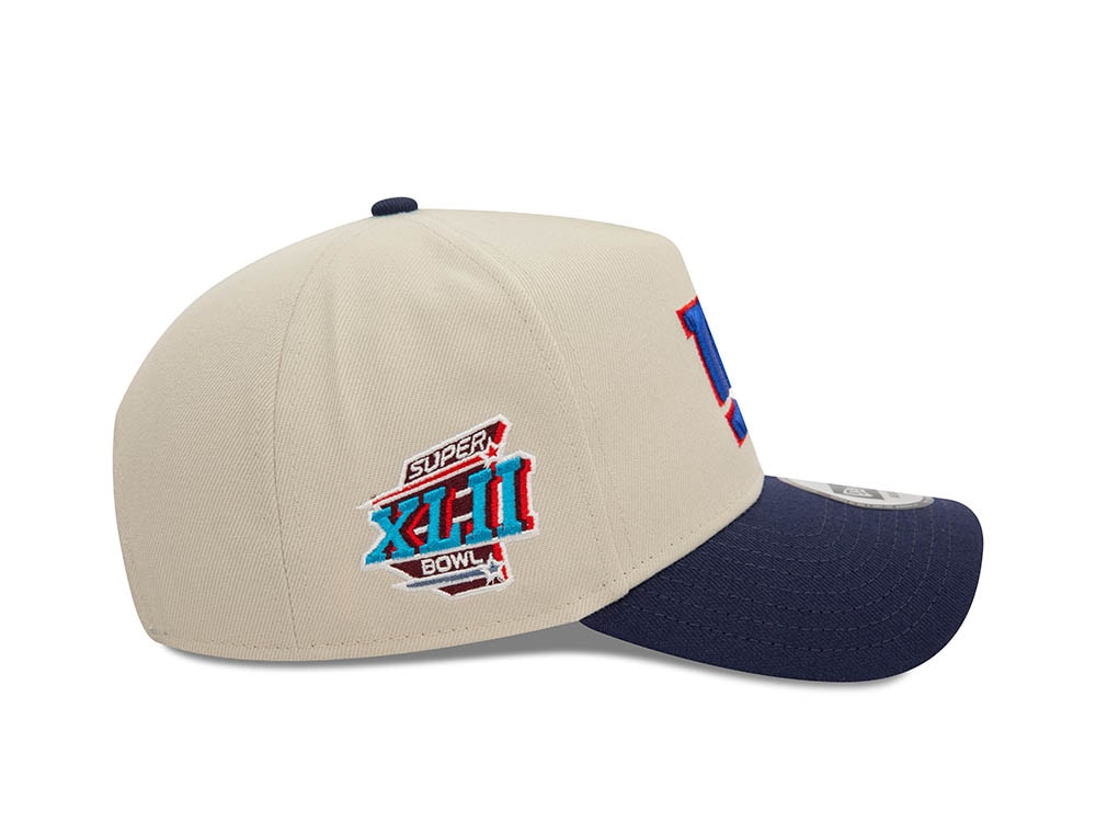 New Era New York Giants Super Bowl XLII Chrome Two Tone A Frame Snapback Hat
