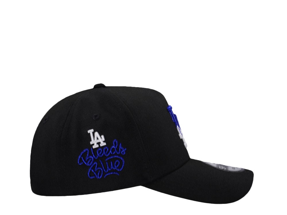 New Era Los Angeles Dodgers Blue Bleeds Black Prime Edition 9Forty A Frame Snapback Hat