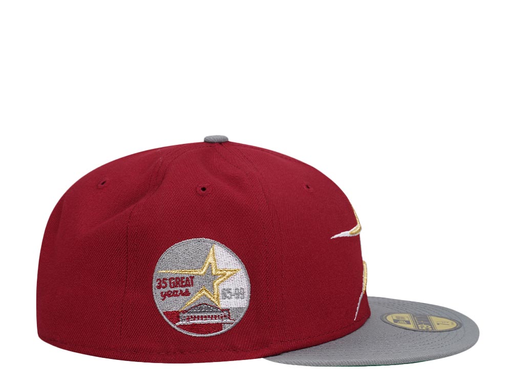 New Era Houston Astros 35th Anniversary Brick Prime Two Tone Throwback  Edition 59Fifty Fitted Hat