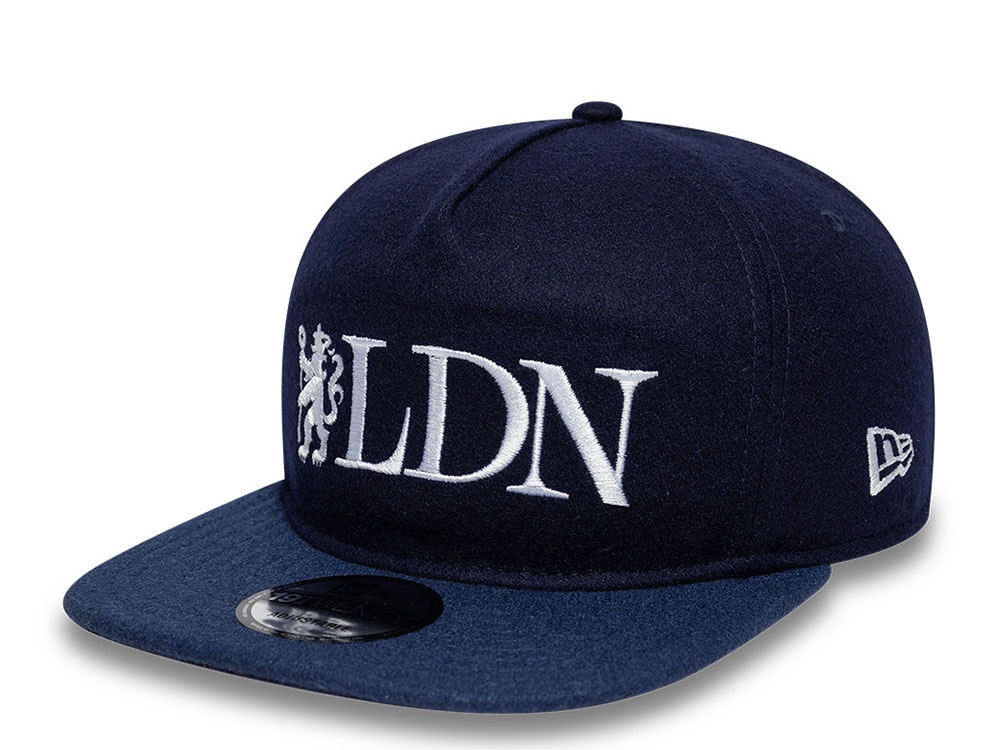 New Era Chelsea Fc Word Mark Wool Navy Edition 19Twenty Snapback Hat